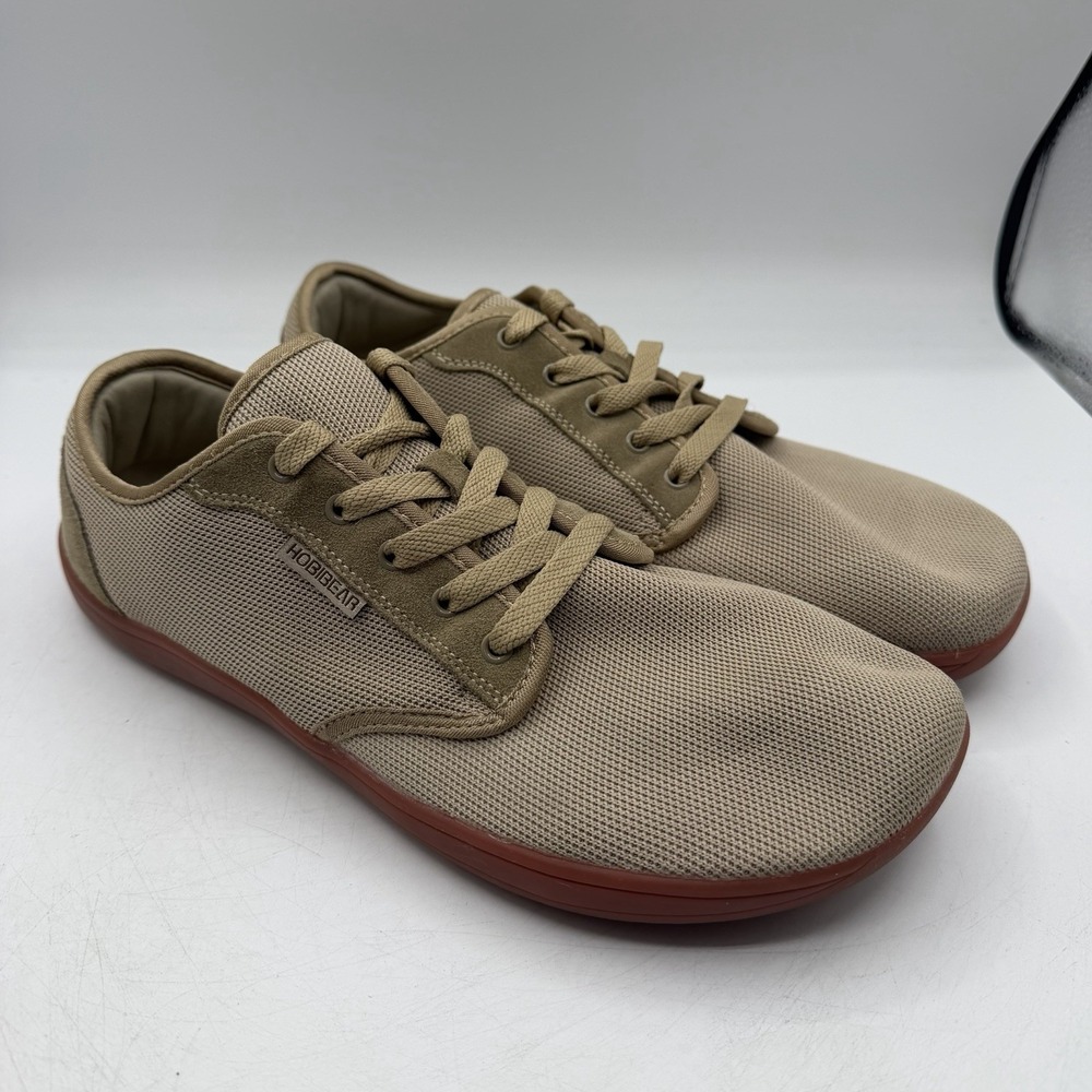 Hobibear Barefoot Minimalist Shoes‎ Mens EU 46 US 13 Beige Brown Lace Up Water